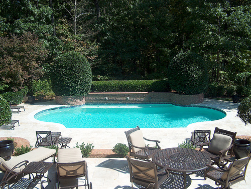 hardscaped pool